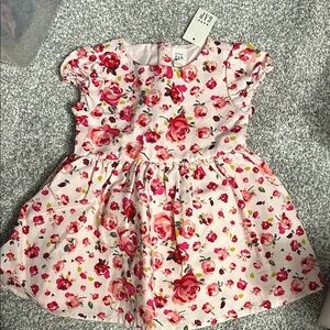 BNWT GAP Pink Floral Short Sleeve Toddler Dress